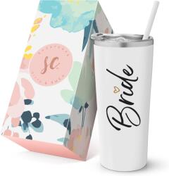 SassyCups Cana termos calatorie Bride, SassyCups, alb, otel inoxidabil, 625 ml (810013382808)
