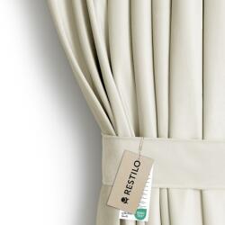 AmeliaHome Sötétítő függöny VELVET krémű szalag bársony 140x245 AmeliaHome