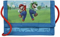  Super Mario Két Rekeszes Pénztárca - Tépőzár és Cipzár (00074)