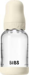 BIBS - Set complet biberon Boheme din sticla anticolici cu tetina din latex, flux lent, 120 ml, Ivory (50192216)