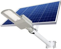 Flippy napelemes utcai vagy kerti lámpa, IP65, fényérzékelővel, 100 SMD LED, 3150 lm, 500 W üzemidő 12-16 óra, távirányítóval, csapszeggel rögzíthető, utcára vagy kertbe, matt felület, ABS an