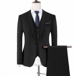 MBrands férfi 3 részes öltöny, 1 gombos záródással EU 3XS/35-45kg/160-165