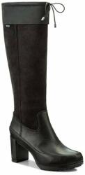 Clarks LondonTown GTX női csizma - vízálló GORE-TEX bőr - méret 37 - fekete, Cushion Plus kényelmi talpbetét, 7, 5 cm oszlopsarok, elegáns téli lábbeli
