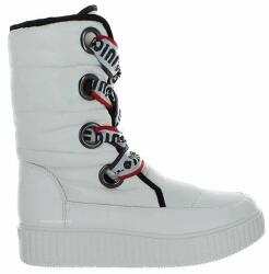 Juicy Couture Diletta női hótaposó - bélelt téli bakancs - méret 39 - fehér, nejlon, platform talp, fűzős, vízlepergető, prémium minőség, meleg cipő