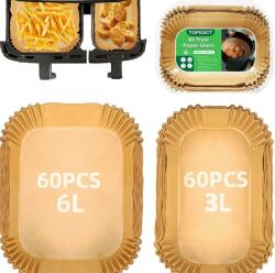TopEsct Friteuza cu aer cald TopEsct pentru Philips Airfryer si Tefal, 120 bucati, 21x17 cm si 21x11 cm (Topesct-120-af)