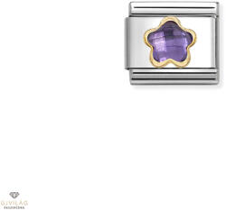 NOMINATION "Lila virág " charm - 030615-001