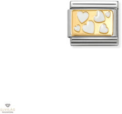 NOMINATION "Fehér szívek" charm - 030284-70