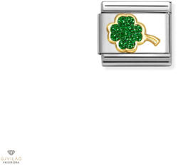 NOMINATION "Glitteres négylevelű lóhere" charm - 030220-18