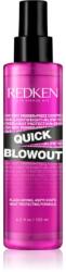 Redken Quick Blowout термозащитен спрей за оформяне с преса и маша за по-бързо оформяне на прическата със сешоар 125ml