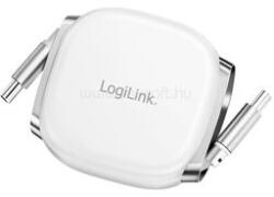 LogiLink USB 2.0 Type-C kábel, C/M - C/M, meghosszabbítható, 480 Mbit/s, 60W, fehér, 1 m (LOGILINK_CU0501) (LOGILINK_CU0501)