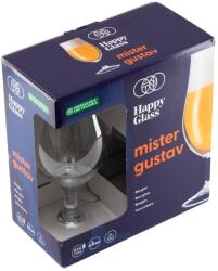 HAPPYGLASS Mister Gustav törhetetlen söröskehely, 50 cl, BPA mentes, élelmiszeripari minőség, 2 db / szett (MISTER GUSTAV)