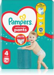 Pampers Active Baby Pants Size 4 scutece de unică folosință tip chiloțel 9-15 kg 35 buc