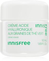 Innisfree Green Tea Seed Hyaluronic Cream hidratáló arckrém nyugtató hatással 50 ml