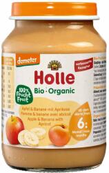 Holle Био плодово пюре Holle - Ябълки, банан и кайсии, 190 g (BB210497) - ozone