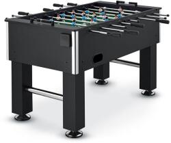 Juskys Masă fotbal MDF neagră, picioare reglabile, 139x72x88 cm (24850)