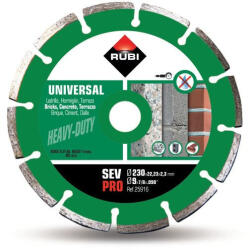 RUBI Disc diamantat pt. beton si caramida 230mm, SEV 230 Pro - RUBI-25916 (RUBI-25916) - utilajedesantier Disc de taiere