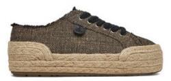 EMU Australia Női espadrille, Emu Australia, textil anyag, fekete/bézs, 36 EU (0000305306210_36)