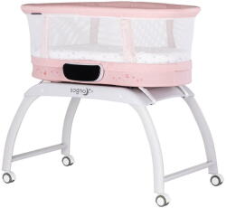Chipolino Patut cu Leganare Chipolino Sogno 2 in 1 Cantar Integrat 0 - 6 Luni Roz (KOSSG02504PI)