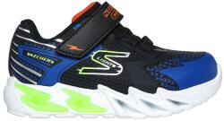 Skechers Skechers, S Lights Flex-Glow Bolt tépőzáras sneaker, Fekete, Kék, 23 EU (400138N-BKBL-23)
