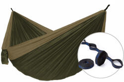 Hamaka Camping double + Slap Strap hintaágy barna