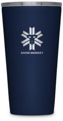 Snow Monkey Enjoyer 473 ml thermo bögre kék