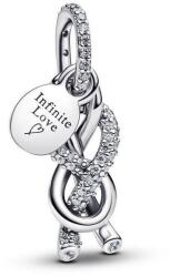 PANDORA 793780C01 Pavé végtelen csomó függő charm (Ag925/1000, 2, 5 g) (793780C01)