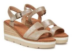 TOMS női espadrillák, 10021963, valódi bőr, 40 EU, ezüst (0000304896101_40)