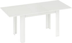 HomCom Masă extensibilă 140-180x80cm, albă, pentru 6-8 persoane, pentru spații mici | Aosom Romania (83A-280V00WT)