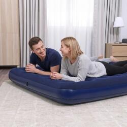 Bestway Live Felfújható matrac - kétszemélyes, velúr - kék - 203 x 152 x 22 cm, 56435