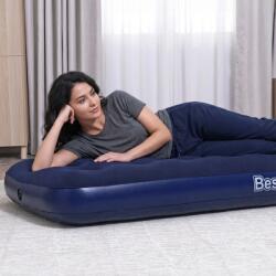Bestway Live Felfújható matrac - egyszemélyes, velúr - kék - 185 x 76 x 22 cm, 56432