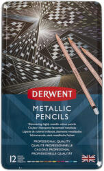 Derwent Creioane colorate Derwent Professional, 12 culori metalizate (DW2305599)