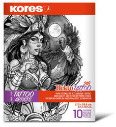 Kores Indigó tetováláshoz, 21, 5 x 26, 8 cm, KORES "Tattoo", 10 lap (76237) - nyomtassingyen