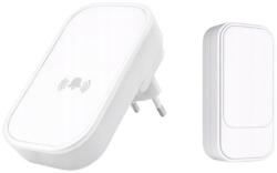 VERK 27794 vezeték nélküli csengő, IP68, 1× vevőegység, 1× nyomógomb, 130 m, fehér