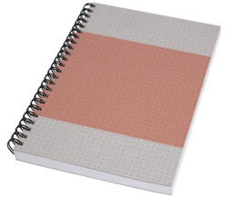 Sigel Spirálfüzet, A5, pontrácsos, 80 lap, puhafedeles, SIGEL "Quicknote", korall-szürke (SN700)
