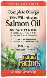Natural Factors Salmon Oil, 1300 mg, 90 capsule gelatinoase moi, Natural Factors