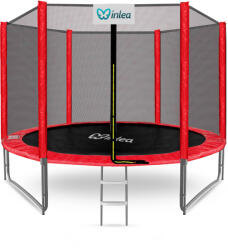 INLEA PREMIUM Jump Trambulin külső védőhálóval 305 cm - piros (IN02-0015) - pepita
