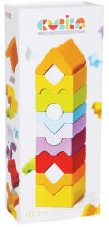 Cubika Kubika Fa Toronyépítő - 12 db, 3 éves kortól (46553)