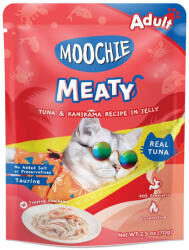  Moochie MOOCHIE Tonhal és Kanikama zselében 70 g nedves macskaeledel (tonhal és rákpálcika zselében)