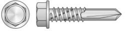 Rocast Surub Autoforant, Cap Hexagonal, Cap Gaurire 5.5 x 70 mm, Zincat (7504T5570S)