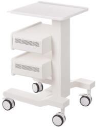  Dulap cosmetic mobil, 2 compartimente depozitare, usi magnetice, 70x36.5x48 cm, metal/plastic, alb