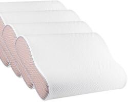  Set 4X perne ortopedice Suporto spuma cu memorie 55 x 35 x 11 cm cu perforatii