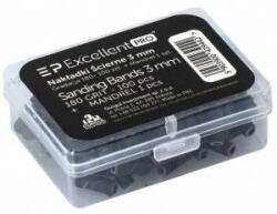 Mattel EXCELLENT PRO_Sanding Bands disposable sanding bands with 180 grit and a 3mm diameter carrier, 100 pieces