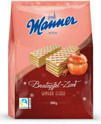 Manner хрупкави вафли Winterwaffel Bratappfel Канела 185гр