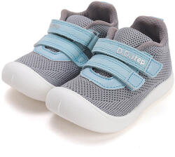 D.D.Step Pantofi sport băieți, panza, cu velcro, gri-bleu, 25-33 gri (14BE40)