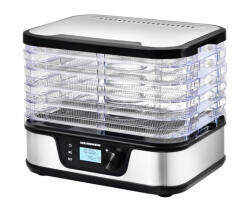 Heinner Deshidrator fructe și legume Heinner EliteDry HFD-K380DSS, 380W, 5 tăvi inox, display LCD (HFD-K380DSS) Uscator de fructe