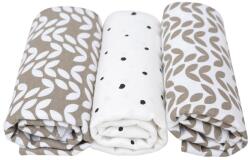 Motherhood Motherhood, Scutec din flanela 70x80 cm, 3 buc. , Beige Classics