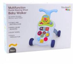 LEAN Toys Interactive Walker Pusher Steering Wheel Lights Sounds Проходилка