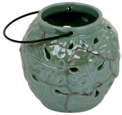 Dajar Tropic Kerámia Mécsestartó - Levélmintás - 13x13x12, 2 cm (5904134612618)