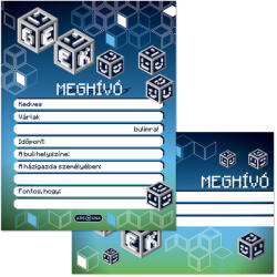Ars Una Ars Una: Geek 10db-os meghívó szett borítékkal (50225392)