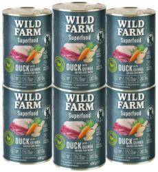 WILD FARM Superfood Duck 6x400g беззърнена храна за кучета
